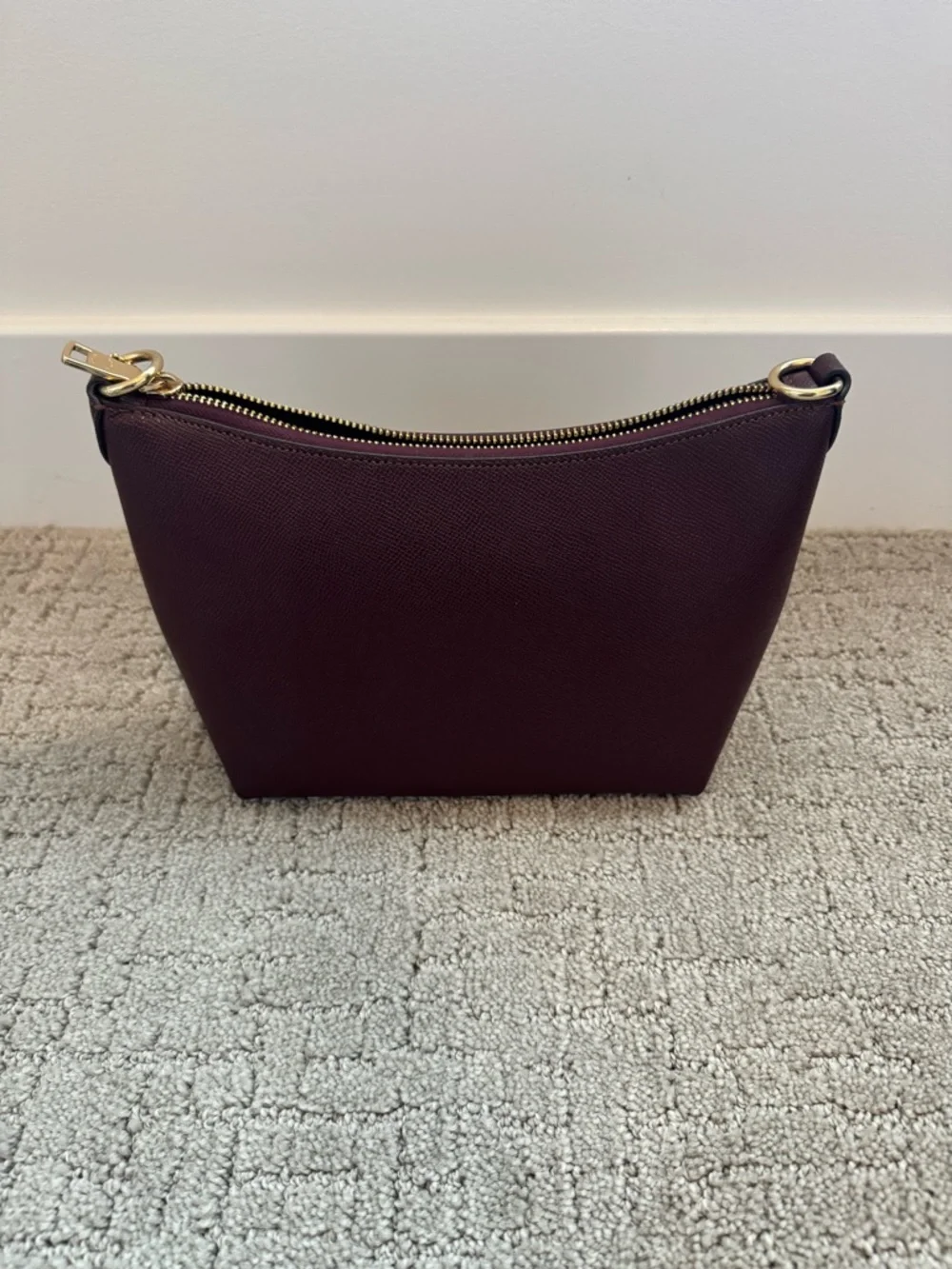 COACH Leather Crossbody Bag in Merlot - Picture 7 of 11